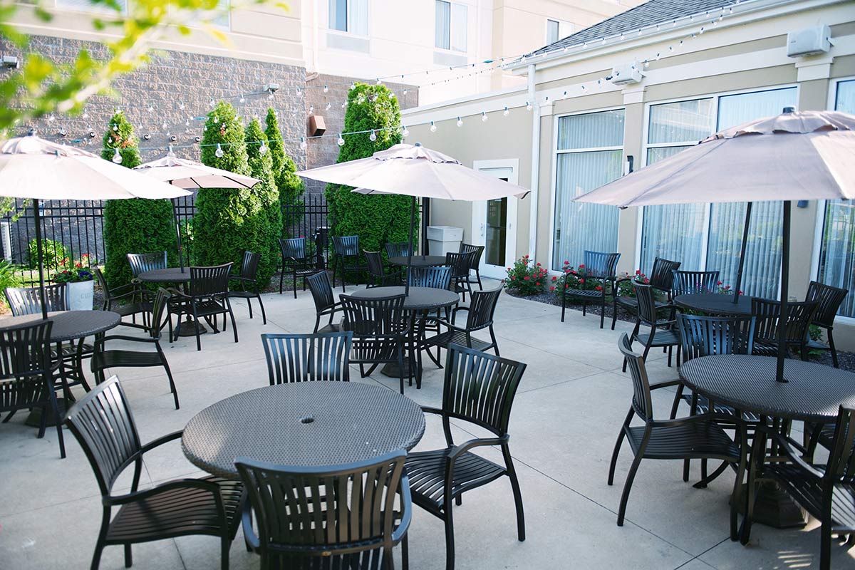 patio area at Holiday Inn